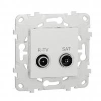 Розетка R-TV/SAT проходная Schneider Electric Unica New NU545618