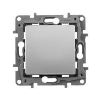 Выключатель одноклавишный Legrand Etika 10A 250V алюминий 672401