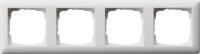 Рамка 4-постовая Gira Standard 55 чисто-белый шелковисто-матовый 021404