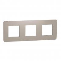 Рамка 3-постовая Schneider Electric Unica New NU280628