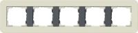 Рамка 5-постовая Gira E3 песочный/антрацит 0215427