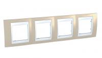 Рамка 4-постовая Schneider Electric Unica Хамелеон MGU6.008.867