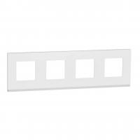 Рамка 4-постовая Schneider Electric Unica New NU600889