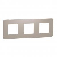 Рамка 3-постовая Schneider Electric Unica New NU280627