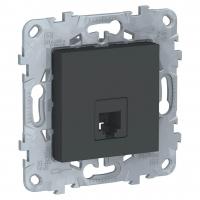 Розетка телефонная RJ11 одиночная 4 контакта Schneider Electric Unica New NU549254