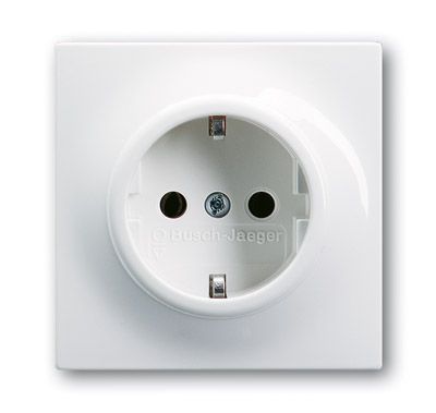Розетка ABB Impuls Schuko с/з 16A 250V безвинтовой зажим альпийский белый 2CKA002011A3790 Розетка ABB Impuls Schuko с/з 16A 250V безвинтовой зажим альпийский белый 2CKA002011A3790
