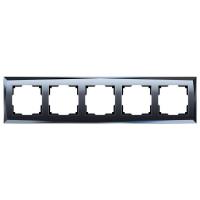 Рамка Werkel Diamant на 5 постов черный WL08-Frame-05 4690389063664