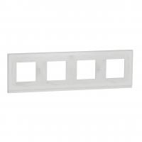 Рамка 4-постовая Schneider Electric Unica New NU600885