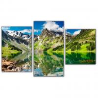 Мини модульная картина Горное озеро Toplight 55х94см TL-MM1032