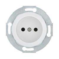 Розетка LK Studio без з/к, со шторками (белый) LK Vintage 883304-1