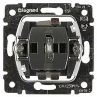 Выключатель одноклавишный 2-полюсный Legrand Galea Life 10A 250V с подсветкой 775822