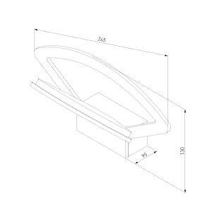 Настенный светильник Elektrostandard Pavo MRL LED 1009 a043973 Настенный светильник Elektrostandard Pavo MRL LED 1009 a043973