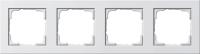 Рамка 4-постовая Gira E2 чисто-белый шелковисто-матовый 021422