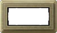 Рамка 2-модульная Gira ClassiX Art бронза 1002661
