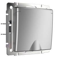 Розетка Werkel с заземлением с защитной крышкой и шторками WL06-SKGSC-01-IP44 4690389053917