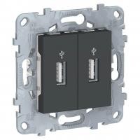 Розетка компьютерная USBx2 Schneider Electric Unica New NU542754