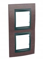 Рамка 2-постовая вертикальная Schneider Electric Unica Top MGU66.004V.2M4