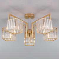 Потолочная люстра Eurosvet April 10117/5 золото/прозрачный хрусталь Strotskis