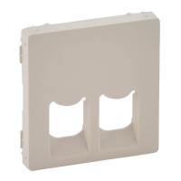 Лицевая панель Legrand Valena Life розетки телефонной RJ-11/Ethernet RJ-45 слоновая кость 755421