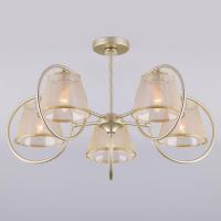 Потолочная люстра Eurosvet 60093/5 перламутровое золото