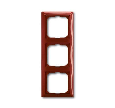Рамка 3-постовая ABB Basic55 foyer-красный 2CKA001725A1518 Рамка 3-постовая ABB Basic55 foyer-красный 2CKA001725A1518