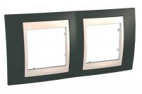 Рамка 2-постовая Schneider Electric Unica Хамелеон MGU6.004.571