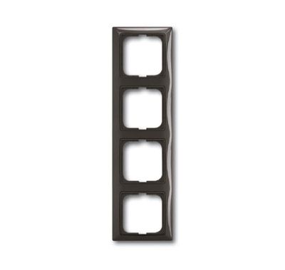 Рамка 4-постовая ABB Basic55 chateau-черный 2CKA001725A1509 Рамка 4-постовая ABB Basic55 chateau-черный 2CKA001725A1509