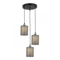 Подвесная люстра IMEX MD.6146-3-P BK+CH