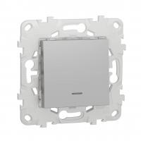 Переключатель одноклавишный с подсветкой Schneider Electric Unica New NU520330N