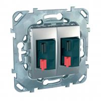 Аудиорозетка двойная Schneider Electric Unica MGU5.8787.30ZD