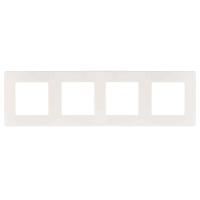 Рамка 4-постовая ЭРА 12 сатин белый 12-5104-01 Б0052529
