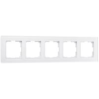 Рамка Werkel Favorit на 5 постов белый матовый WL01-Frame-05 4690389098673