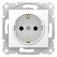 Розетка Schneider Electric Sedna с з/к со шторками 16A 250V SDN3001721