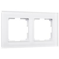 Рамка Werkel Favorit на 2 поста белый матовый WL01-Frame-02 4690389098581
