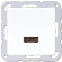 Розетка HDMI одинарная Jung A 500 белая MAA1112WW