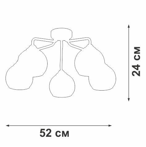 Потолочная люстра Vitaluce V3096-9/5PL Потолочная люстра Vitaluce V3096-9/5PL