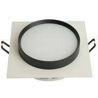 Светильник встраиваемый Feron DL506 потолочный GX53 белый + черный квадрат 51359