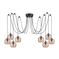 Подвесная люстра Ideal Lux Riga SP8 Ambra 241173