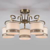 Подвесная люстра Eurosvet 60086/5 античная бронза