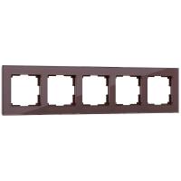 Рамка Werkel Favorit на 5 постов мокко WL01-Frame-05 4690389063787