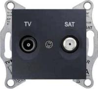 Розетка TV/SAT проходная Schneider Electric Sedna 8dB SDN3401270
