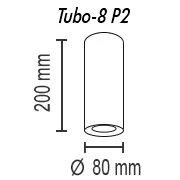 Потолочный светильник TopDecor Tubo8 P2 12 R Потолочный светильник TopDecor Tubo8 P2 12 R