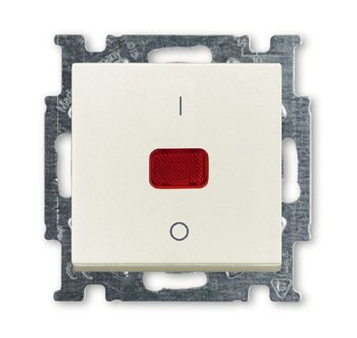 Выключатель одноклавишный двухполюсный ABB Basic55 20A 250V с подсветкой слоновая кость 2CKA001020A0090 Выключатель одноклавишный двухполюсный ABB Basic55 20A 250V с подсветкой слоновая кость 2CKA001020A0090