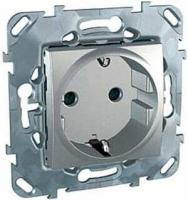 Розетка Schneider Electric Unica б/з со шторками 16A 250V MGU5.033.30ZD