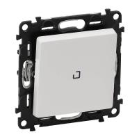 Выключатель одноклавишный Legrand Valena Life 10A 250V с подсветкой белый 752410