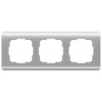 Рамка Werkel Stream на 3 поста серебряный WL12-Frame-03 4690389076381