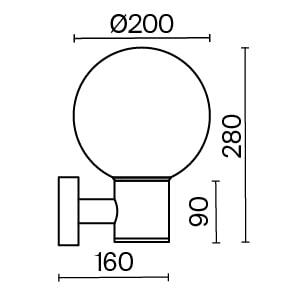 Настенный светильник (бра) Outdoor O598WL-01GR Настенный светильник (бра) Outdoor O598WL-01GR