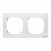 Рамка 2-постовая базовая ABB Sky альпийский белый 2CLA857210A1101