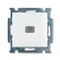 Переключатель одноклавишный ABB Basic55 10A 250V с подсветкой альпийский белый 2CKA001012A2143