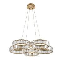 Подвесной светодиодный светильник Indigo Favo 12036/5P Brass V000074L